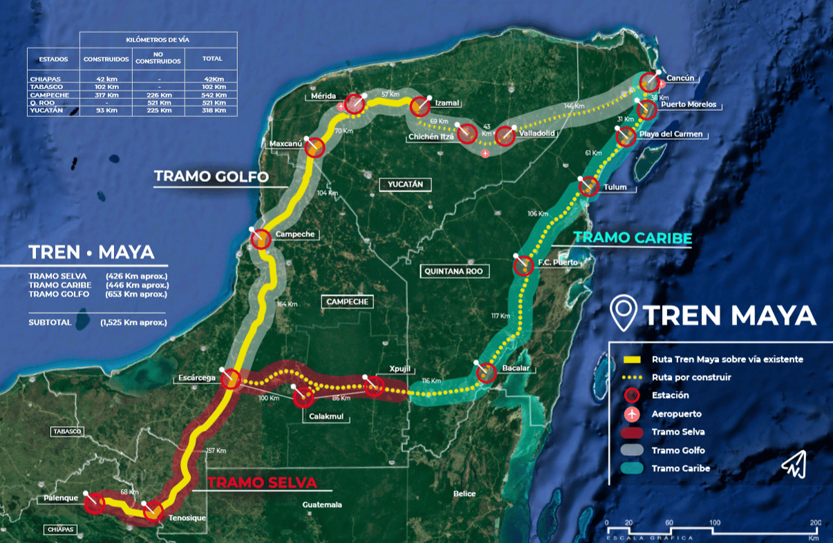 Planifica tu Viaje en Tren Maya Mapa de Rutas y Atracciones Imperdibles
